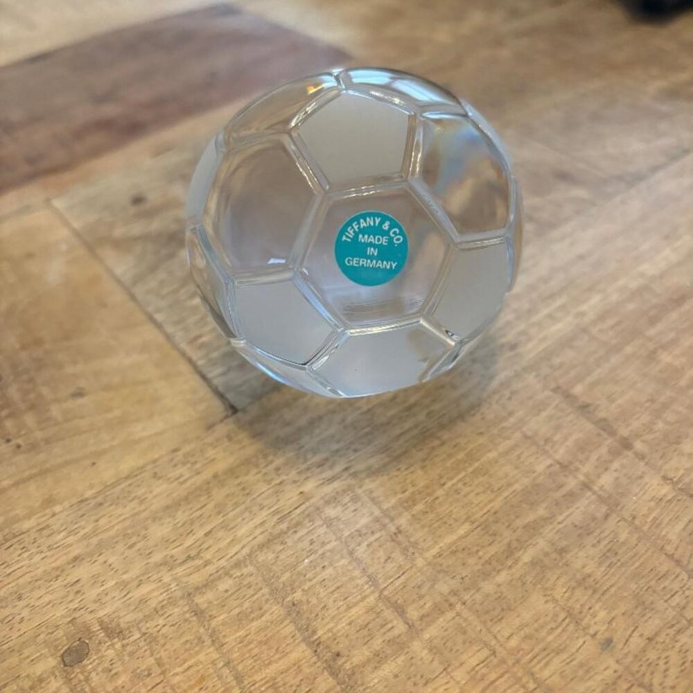 Tiffany & Co. soccer paperweight